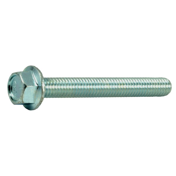 Midwest Fastener Grade 5, 3/8"-16 Flange Bolt, Zinc Plated Steel, 3 in L, 4 PK 34815 - main